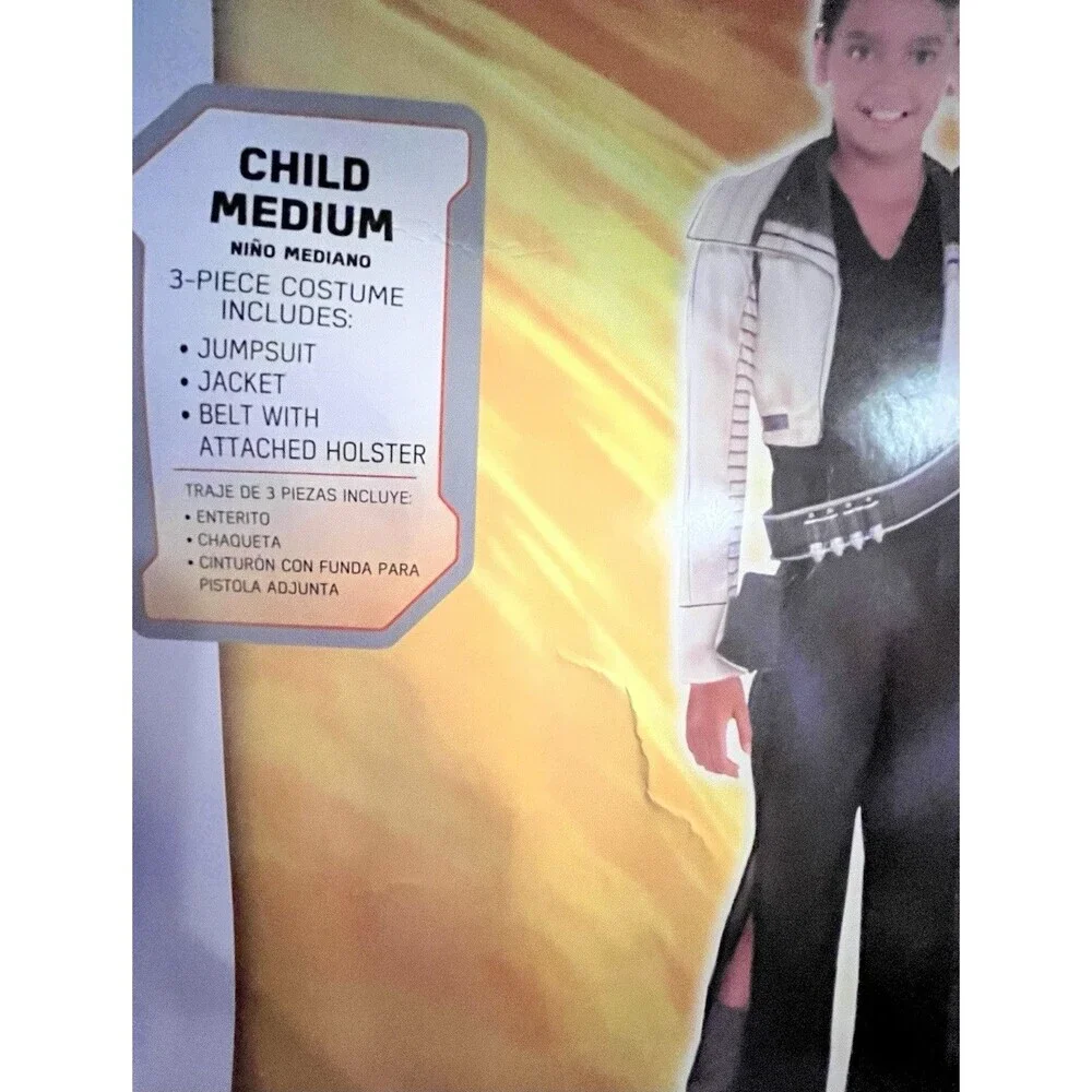 Star Wars Story Qi'ra Costume Medium 8 9 10 Girls Child Kid Disney Solo 3 Pc NEW - Picture 2 of 3